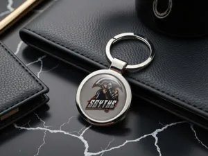 Metal Keychains Glossy Alloy Durable Classy